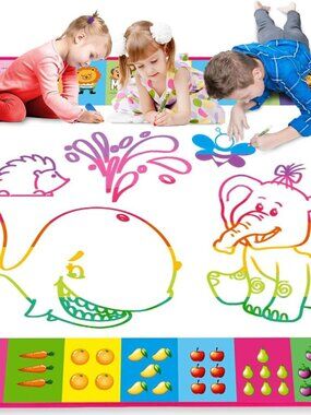 Toyk Water Doodle Mat - Kids Painting Writing Color Doodle Drawing Mat